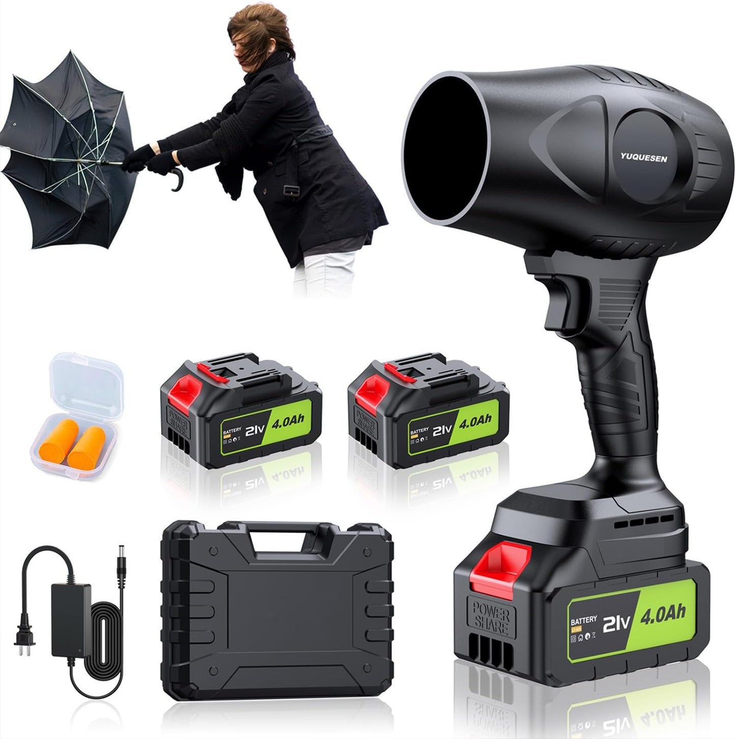 YUQUESEN 21V Cordless Leaf Blower 980000 RPM Electric Handheld Blower
YUQUESEN Lightweight Cordless Leaf Blower with 2 Batteries and Fast Charger
YUQUESEN High-Speed 21V Electric Leaf Blower for Lawn and Patio Cleaning
YUQUESEN Battery Powered Leaf Blower for Yard, Garden, and Deck Cleaning
YUQUESEN Cordless Electric Leaf Blower 980000 RPM Turbine Motor Design
YUQUESEN Leaf Blower Cleaning Leaves from Lawn and Patio
YUQUESEN 21V Handheld Blower with Dual 4.0Ah Batteries Charging Setup