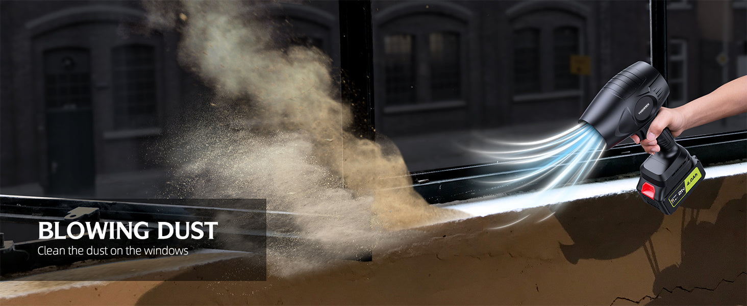 YUQUESEN 21V Cordless Leaf Blower 980000 RPM Electric Handheld Blower
YUQUESEN Lightweight Cordless Leaf Blower with 2 Batteries and Fast Charger
YUQUESEN High-Speed 21V Electric Leaf Blower for Lawn and Patio Cleaning
YUQUESEN Battery Powered Leaf Blower for Yard, Garden, and Deck Cleaning
YUQUESEN Cordless Electric Leaf Blower 980000 RPM Turbine Motor Design
YUQUESEN Leaf Blower Cleaning Leaves from Lawn and Patio
YUQUESEN 21V Handheld Blower with Dual 4.0Ah Batteries Charging Setup